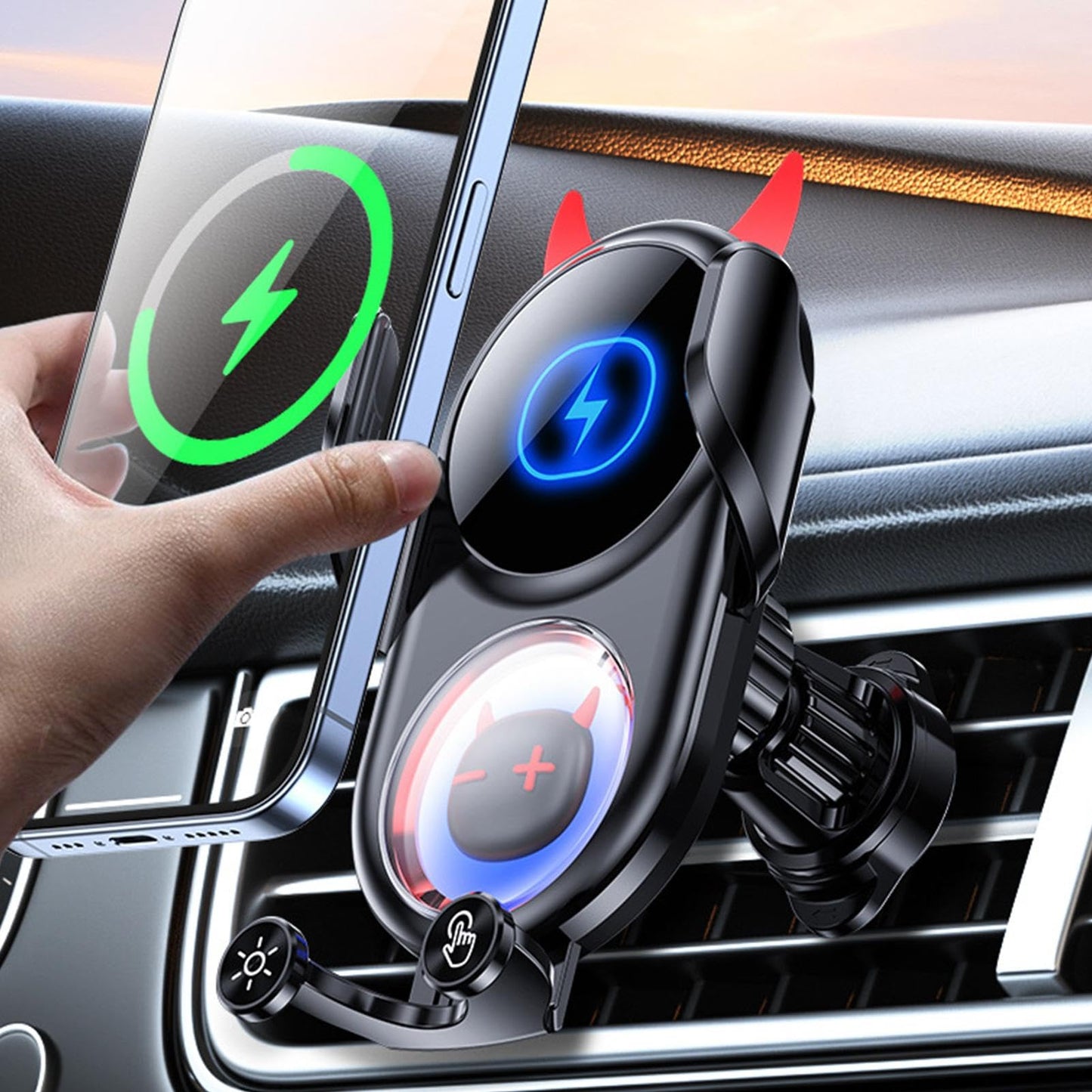 Magwave 15W Car Wireless Charger Devil Design