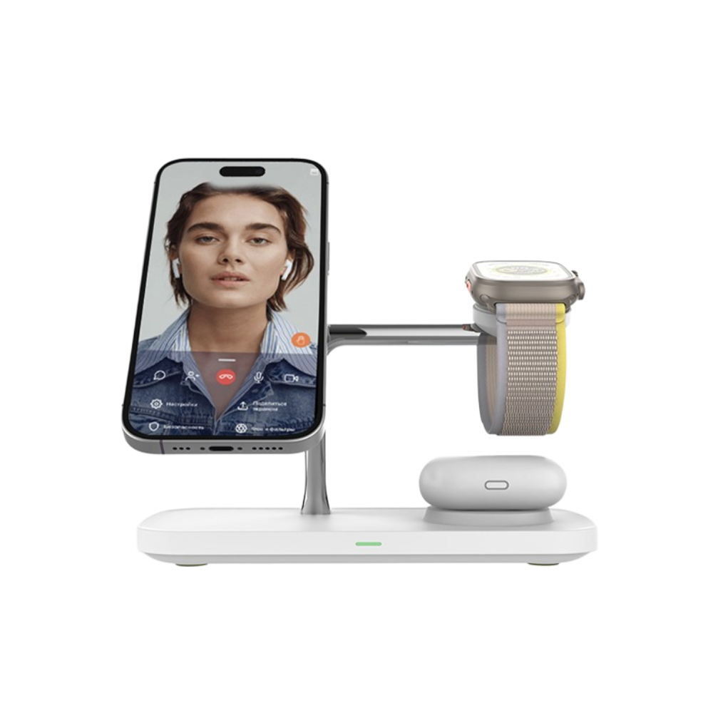 Magwave Axis 15W Qi 3-in-1 Wireless Charging Station