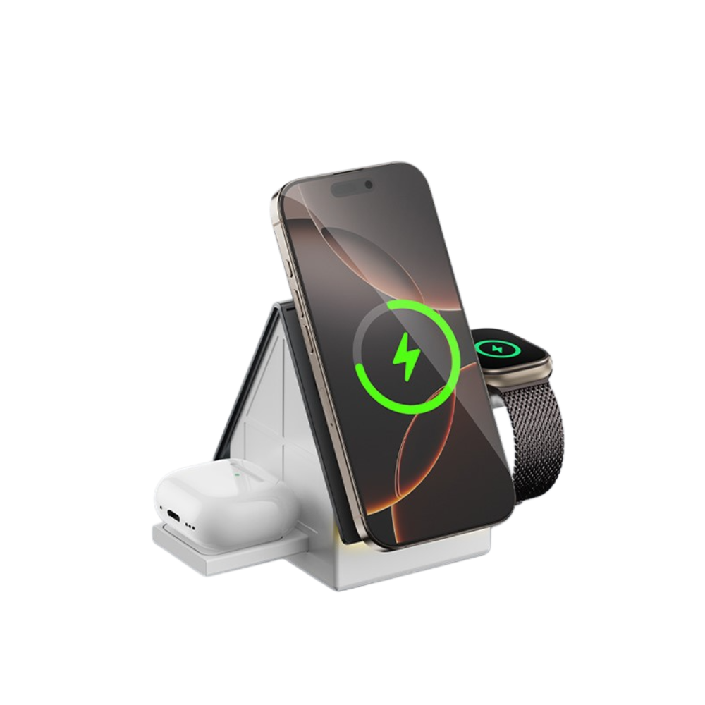 Magwave RoofTop 15W Qi 3-in-1 Wireless Charging Station