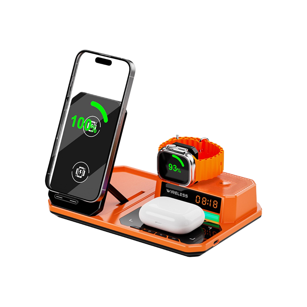 Magwave ClockFusion 15W Qi 6-in-1 Wireless Charging Station 30W