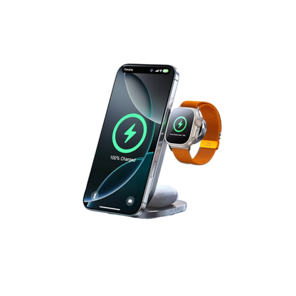 Magwave 15W Qi Curve 3-in-1 Wireless Charging Station