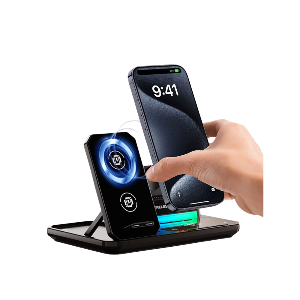 Magwave ClockFusion 15W Qi 6-in-1 Wireless Charging Station 30W