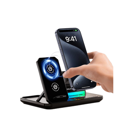 Magwave ClockFusion 15W Qi 6-in-1 Wireless Charging Station 30W