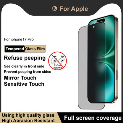 IMAK For iPhone 17 Pro Anti Peep Tempered Glass Screen Protector Full Coverage