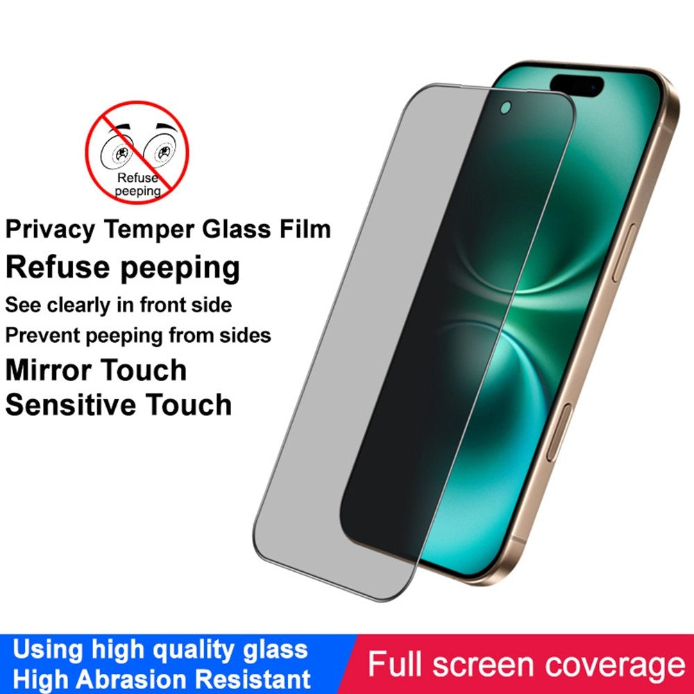 IMAK For iPhone 17 Pro Anti Peep Tempered Glass Screen Protector Full Coverage