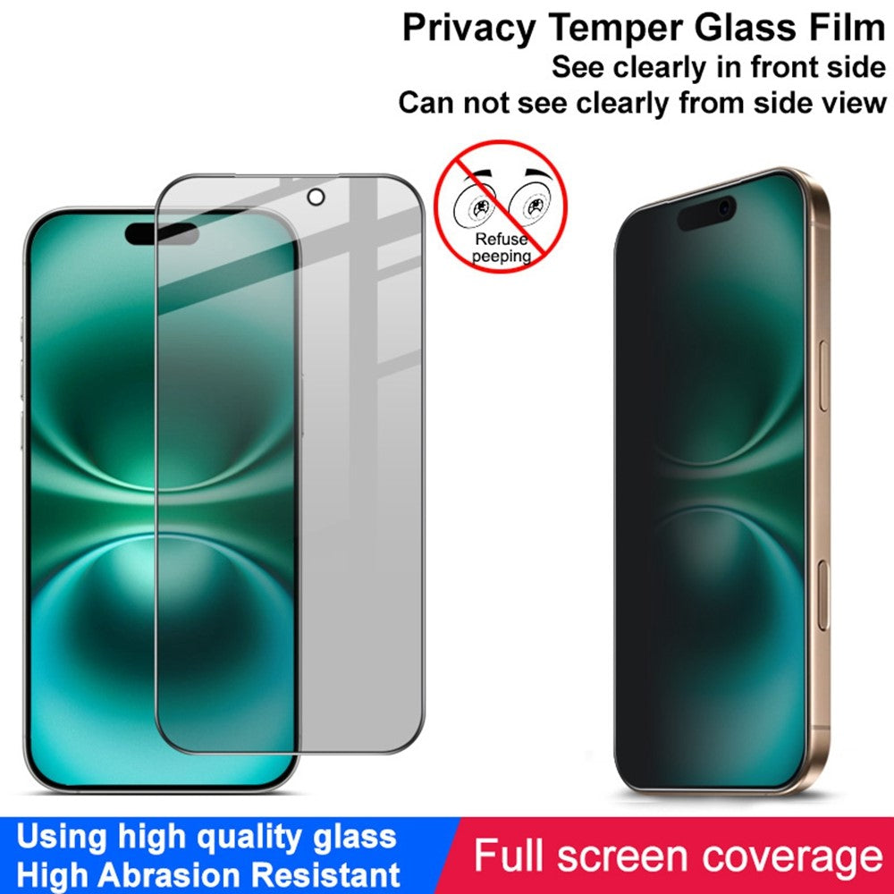 IMAK For iPhone 17 Pro Anti Peep Tempered Glass Screen Protector Full Coverage