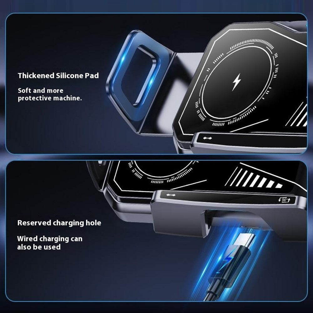 Wireless Charging Vent Mount Holder 15W with Ambient Light