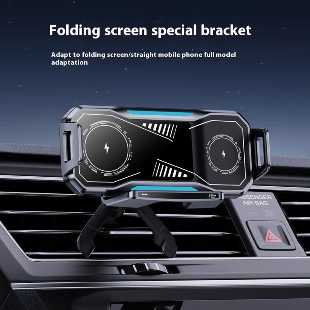 Wireless Charging Vent Mount Holder 15W with Ambient Light
