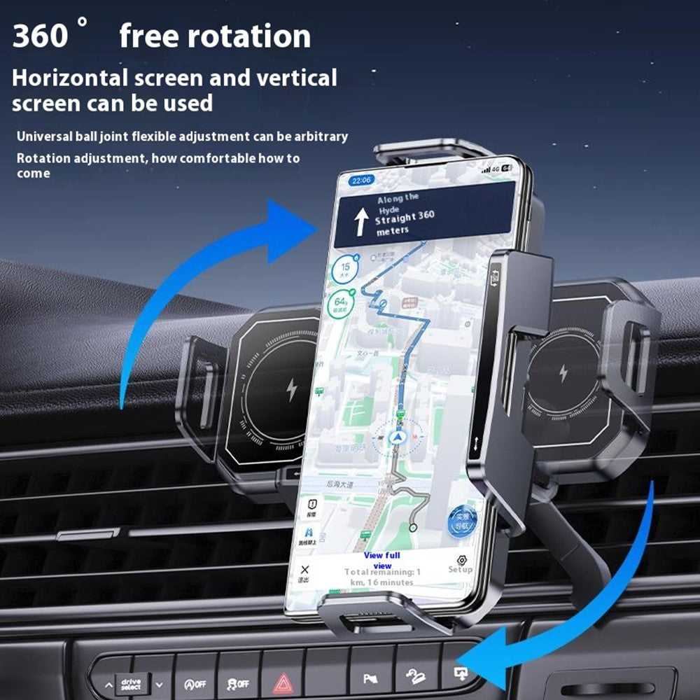 Wireless Charging Vent Mount Holder 15W with Ambient Light