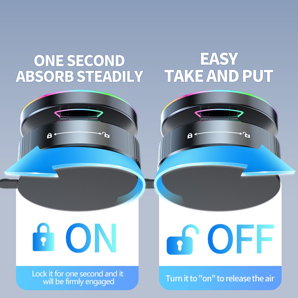 Magwave 15W Rotating Wireless Charging Stand with Colorful Ambient Light