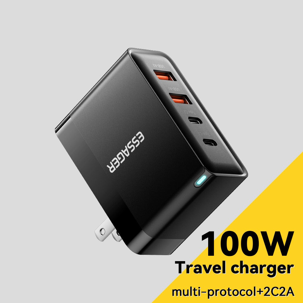 Charger Adapter 100W  2 USB-C + 2 USB-A Multi-Port