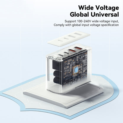 Charger Adapter 100W  2 USB-C + 2 USB-A Multi-Port