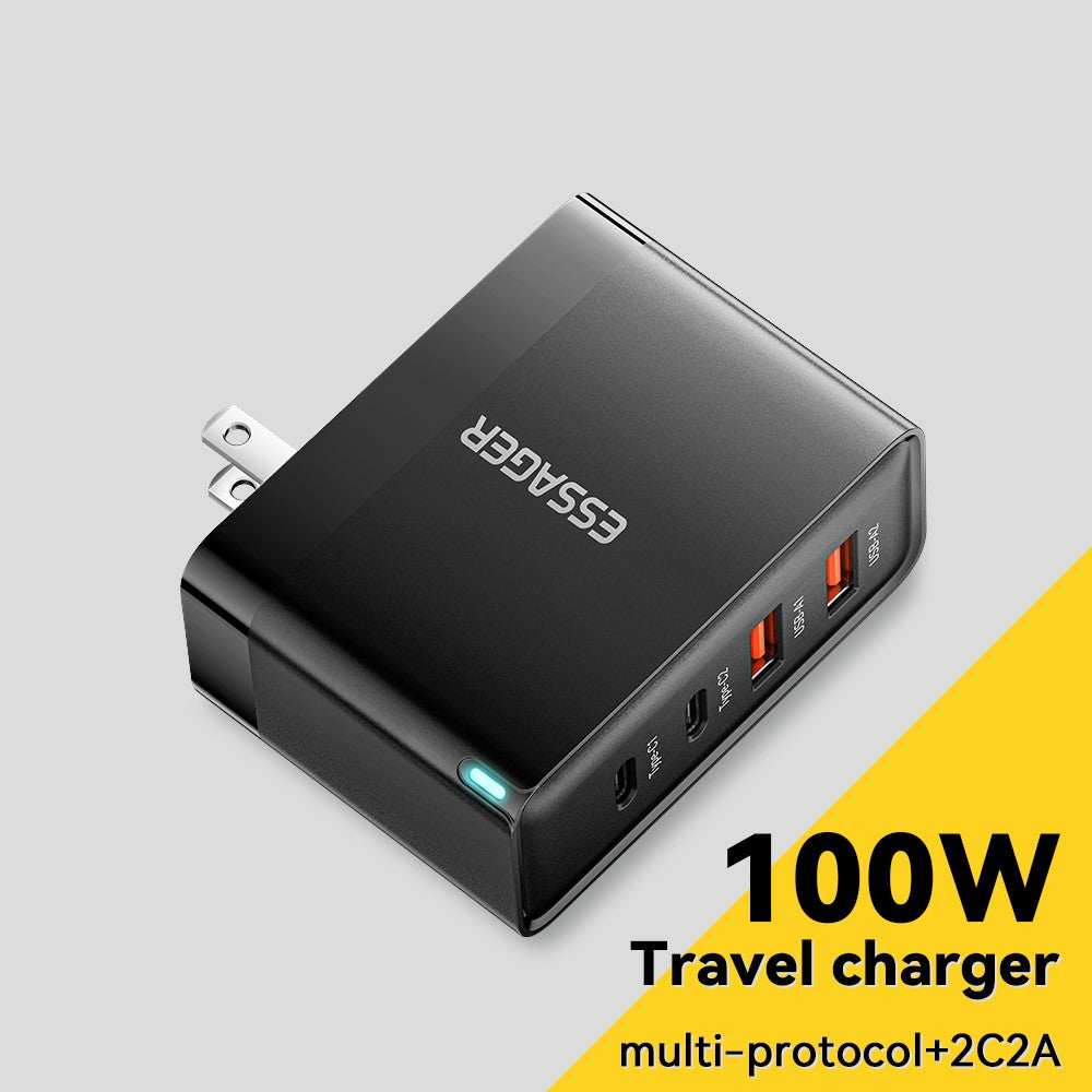 Charger Adapter 100W  2 USB-C + 2 USB-A Multi-Port