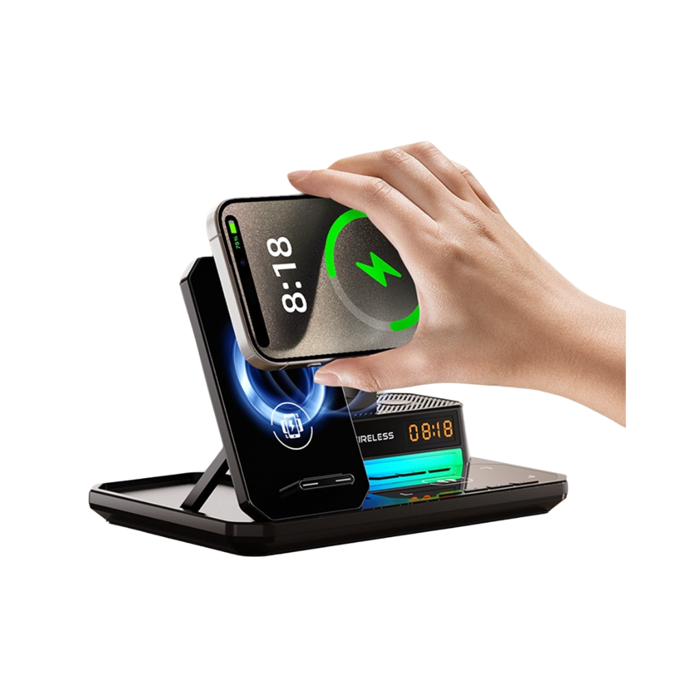 Magwave ClockFusion 15W Qi 6-in-1 Wireless Charging Station 30W