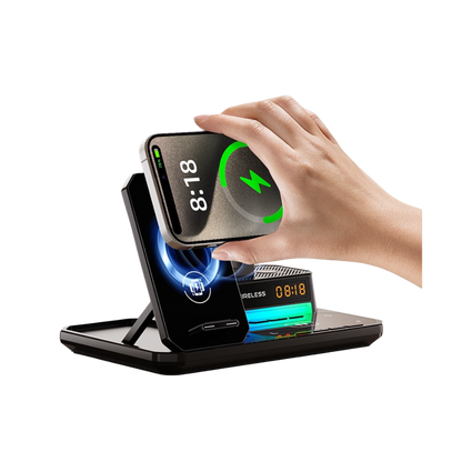 Magwave ClockFusion 15W Qi 6-in-1 Wireless Charging Station 30W