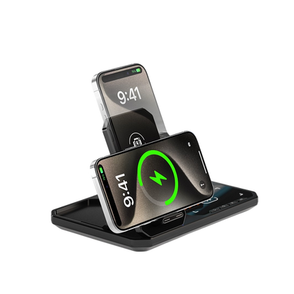 Magwave ClockFusion 15W Qi 6-in-1 Wireless Charging Station 30W