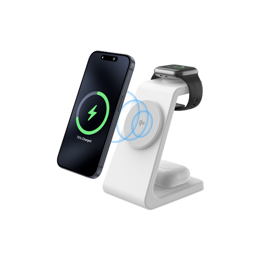 Magwave Stand 15W Qi 3-in-1 Wireless Charging Station