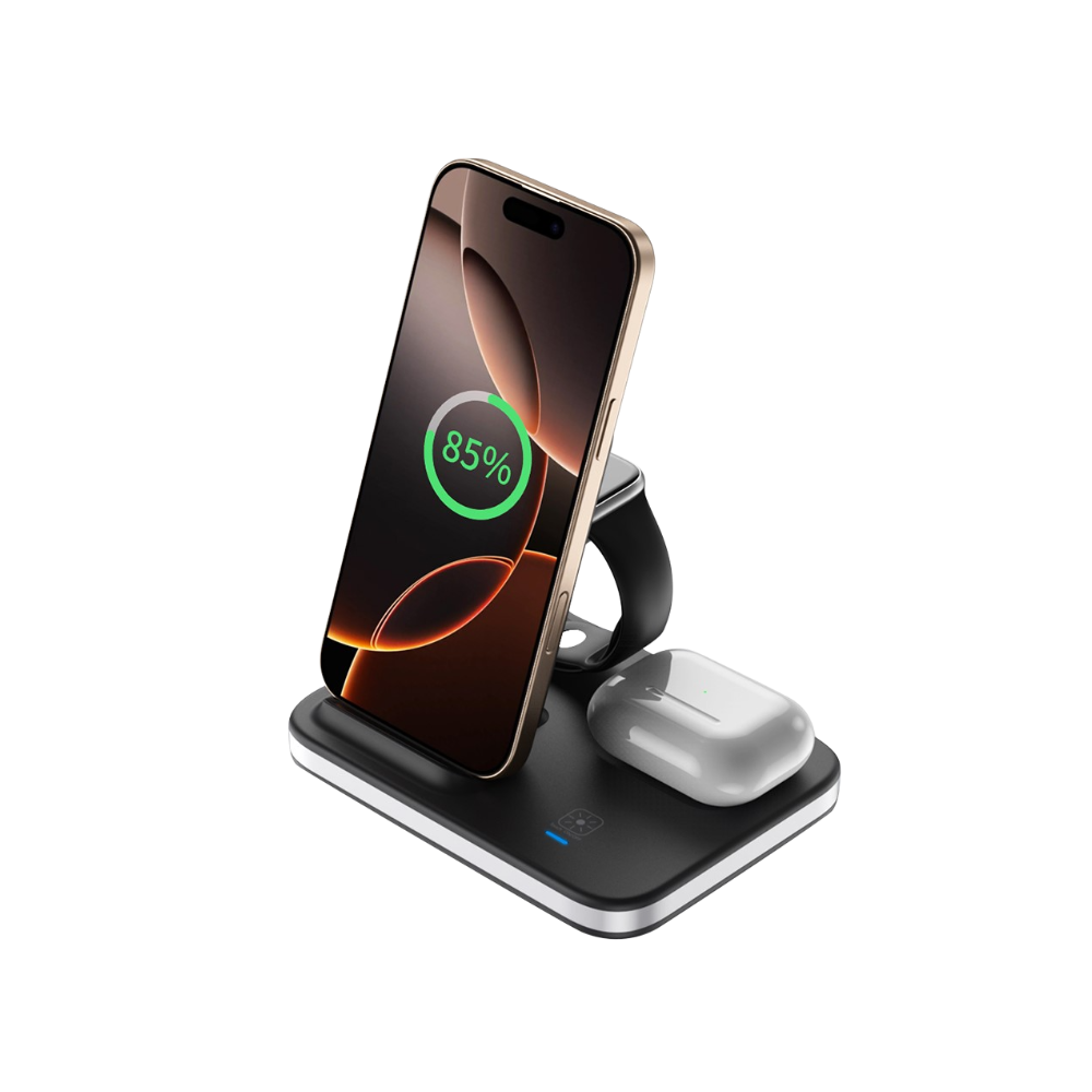 Magwave 15W Qi ChargeMate 4 in 1 Wireless Charging Station