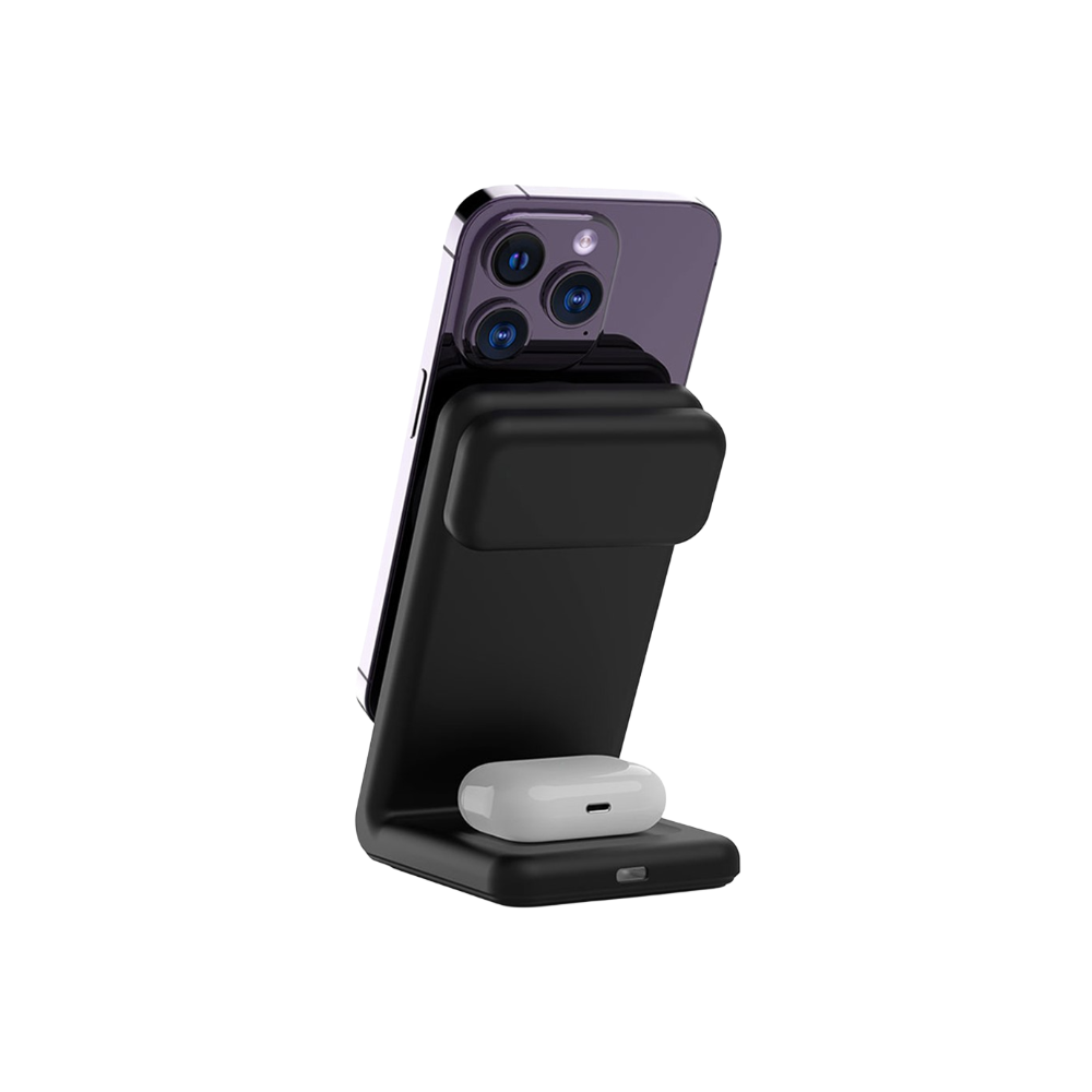 Magwave 15W Qi QuickVolt 3-in-1 Wireless Charging Station