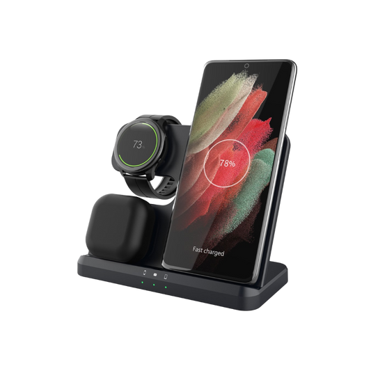 Magwave 15W Qi Elite 3 in 1 Wireless Charging Station